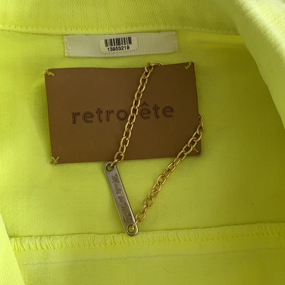 Retrofete Willa dress size S neon green - Picture 2 of 5